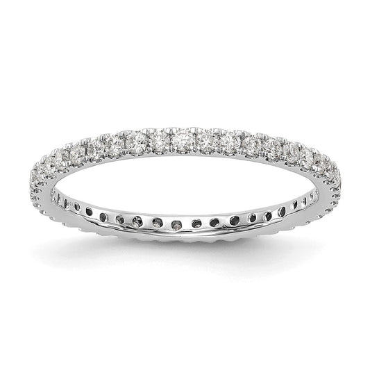 Exclusive 14K White Gold 1/2 Carat Lab-Grown Diamond Eternity Band - Stylish Value