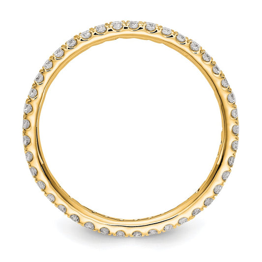 Shop Exclusive 14K Gold Eternity Band with 1/2 Carat Lab-Grown Diamond
