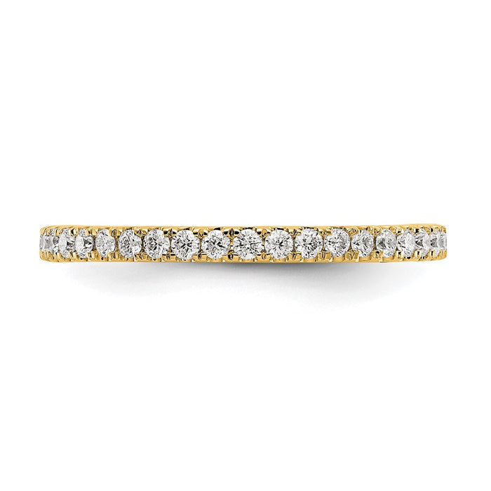 Shop Luxury 14K Polished 1/2 Carat Diamond Eternity Band - Size 7, Stylish Design-3