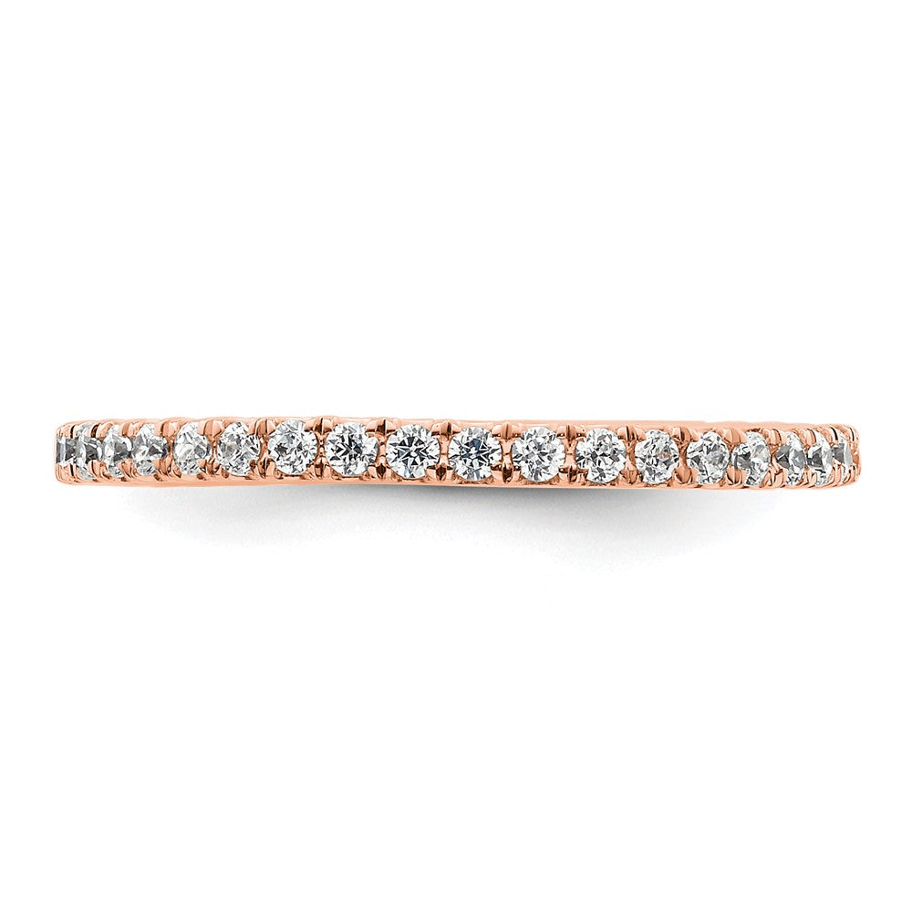 Shop Exclusive 14K Rose Gold Eternity Band - 1/2 Carat Lab-Grown Diamond, Size 8