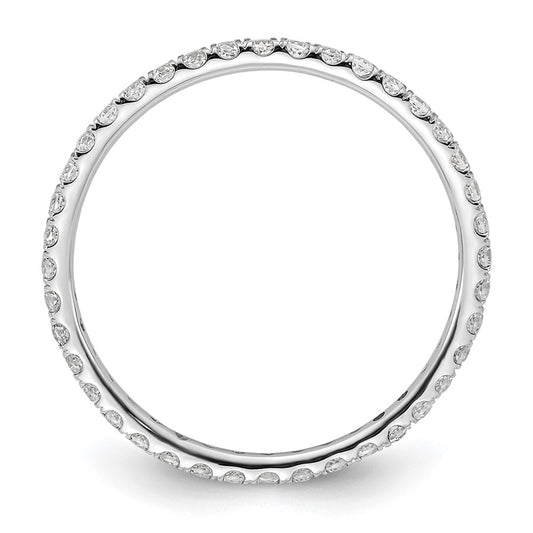 Exclusive 14K White Gold Eternity Band with 1/2 Carat Lab-Grown Diamond - Stylish Value!