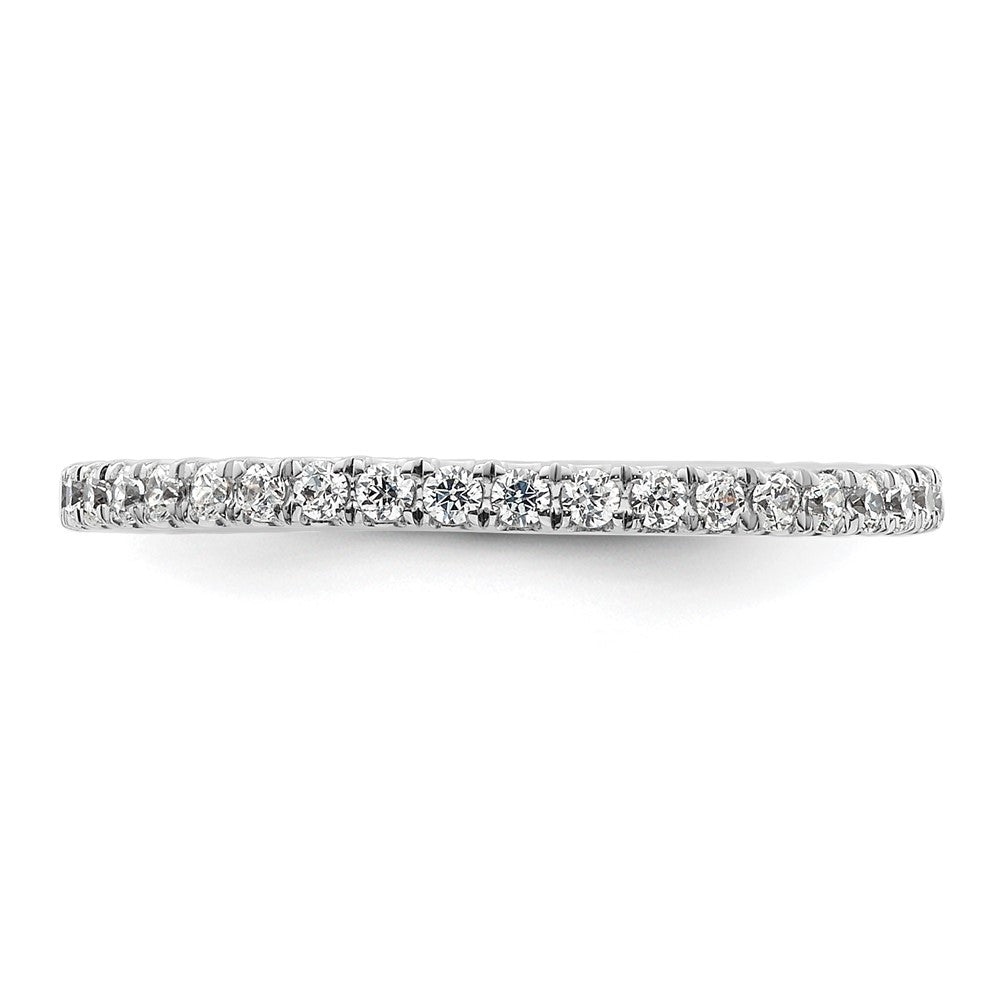 Shop 14K White Gold 1/2 Carat Diamond Eternity Band - Stylish & Affordable Size 8.5