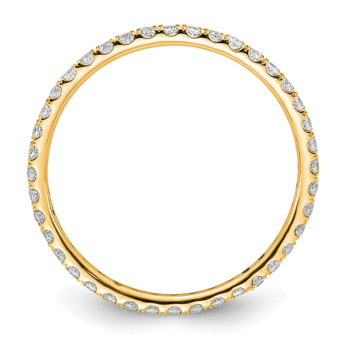 Buy Stylish 14K 1/2 Carat Lab-Grown Diamond Eternity Band - Size 8.5, VS D E F-2