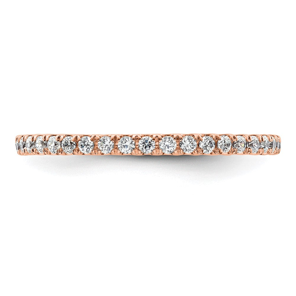 Buy Stylish 14K Rose Gold 1/2 Carat Diamond Eternity Band - Size 9