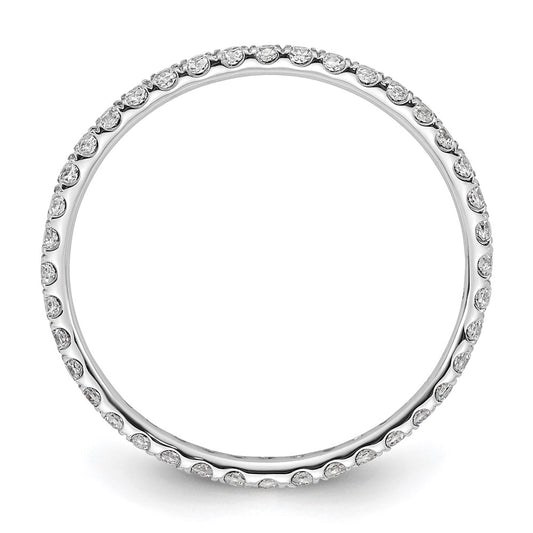 Exclusive 14K White Gold 1/2 Carat Diamond Eternity Band - Stylish Size 9