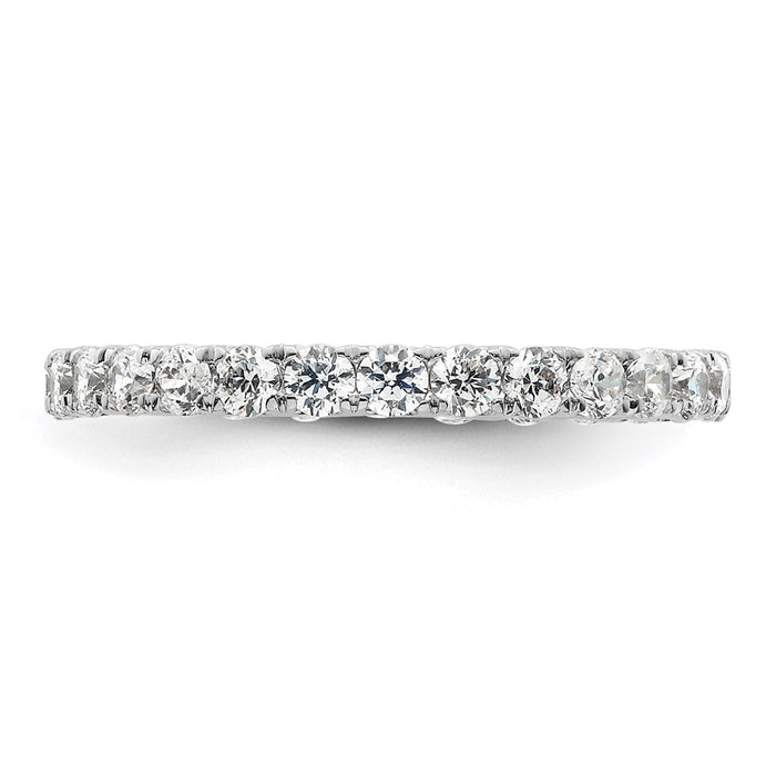 Shop Exclusive 1 Carat Diamond Eternity Band in 14K White Gold - Size 5.5 Luxury-3