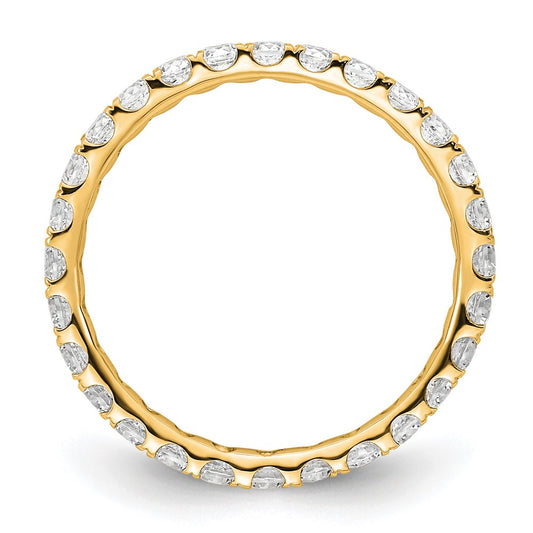 Buy Stylish 14K Gold 1 Carat Diamond Eternity Band - Size 5.5, U-Shared Prong