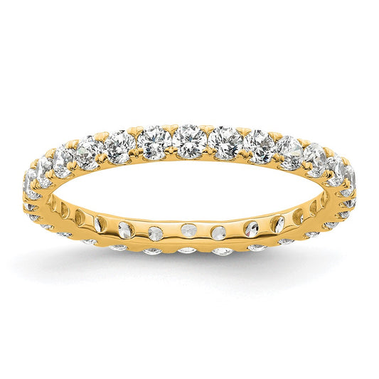 Buy Stylish 14K Gold 1 Carat Diamond Eternity Band - Size 5.5, U-Shared Prong