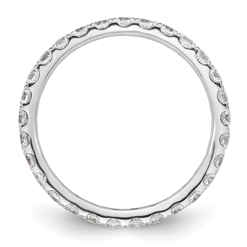 Exclusive 1-Carat Diamond Eternity Band in 14K White Gold - Size 6, Stylish Value
