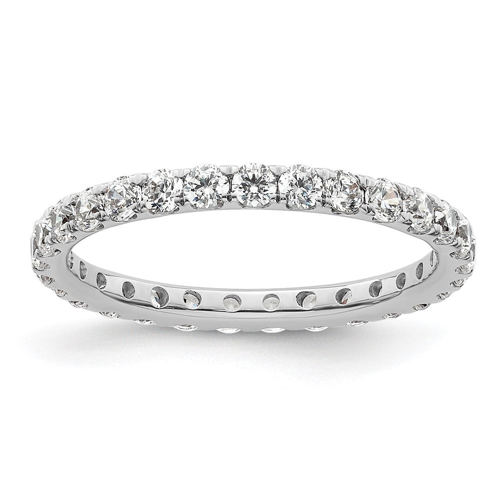 Exclusive 1-Carat Diamond Eternity Band in 14K White Gold - Size 6, Stylish Value