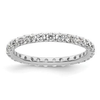 Exclusive 1-Carat Diamond Eternity Band in 14K White Gold - Size 6, Stylish Value