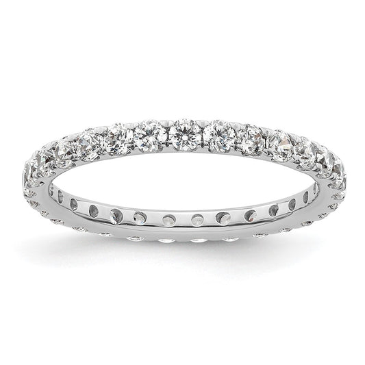 Exclusive 1-Carat Diamond Eternity Band in 14K White Gold - Size 6, Stylish Value
