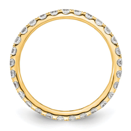 Exclusive 14K Gold 1 Carat Diamond Eternity Band - Stylish Size 6.5 Offer