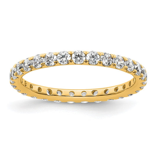 Exclusive 14K Gold 1 Carat Diamond Eternity Band - Stylish Size 6 Jewelry