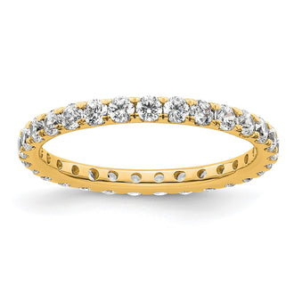 Exclusive 14K Gold 1 Carat Diamond Eternity Band - Stylish Size 6.5 Offer