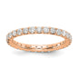 Buy Exclusive 1 Carat Diamond Full Eternity Ring in 14K Rose Gold - Stylish!-4