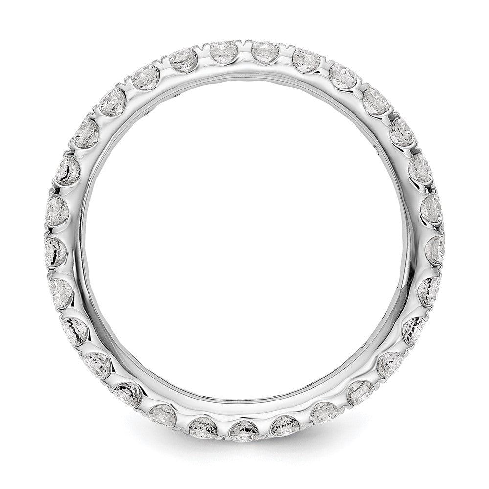 Shop Exclusive 14K White Gold 1 Carat Lab-Grown Diamond Eternity Ring, Size 5