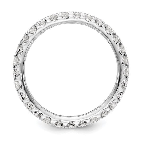 Buy Exclusive 14K White Gold Eternity Ring with 1 Carat Lab-Grown Diamond, Size 5.5, Luxury Clarity
