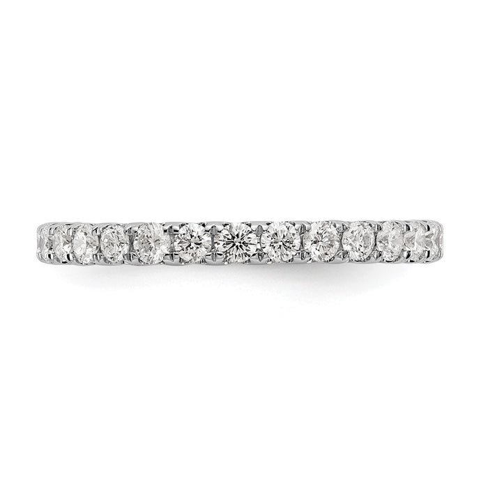 Shop Exclusive 14K White Gold 1 Carat Lab-Grown Diamond Eternity Ring, Size 5-3