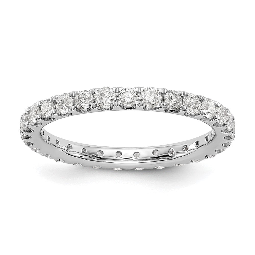 Shop Exclusive 14K White Gold 1 Carat Lab-Grown Diamond Eternity Ring, Size 5