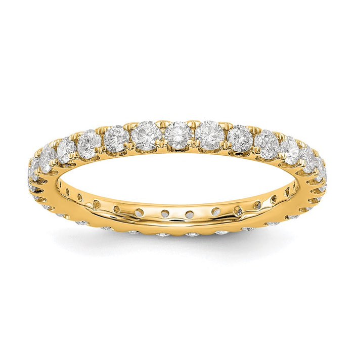High-Quality 14K 1 Carat Lab-Grown Diamond Eternity Ring - Stylish & Affordable-1