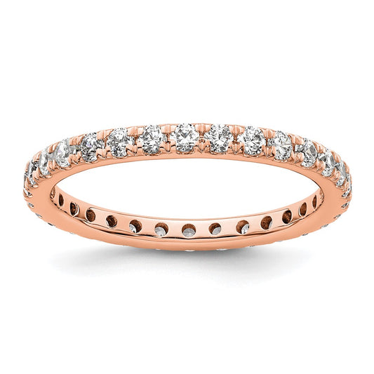Buy a Stylish 14K Rose Gold 1-Carat Diamond Eternity Band - Size 8.5