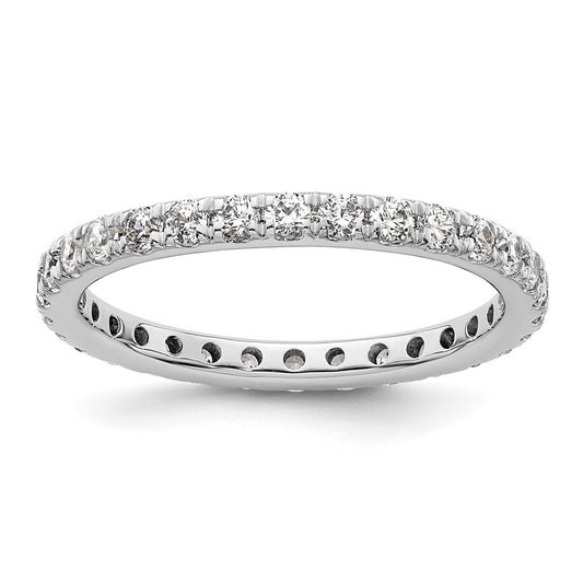 Shop Exclusive 14K White Gold 1 Carat Diamond Eternity Band - Stylish Size 8
