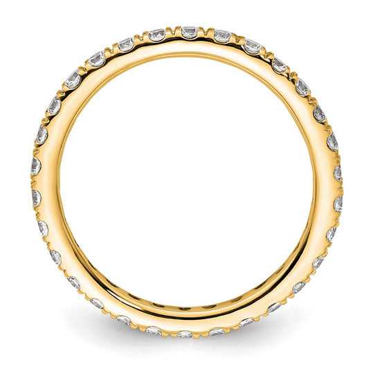 Buy Exclusive 14K Gold 1 Carat Diamond Eternity Band - Stylish Size 8 Design
