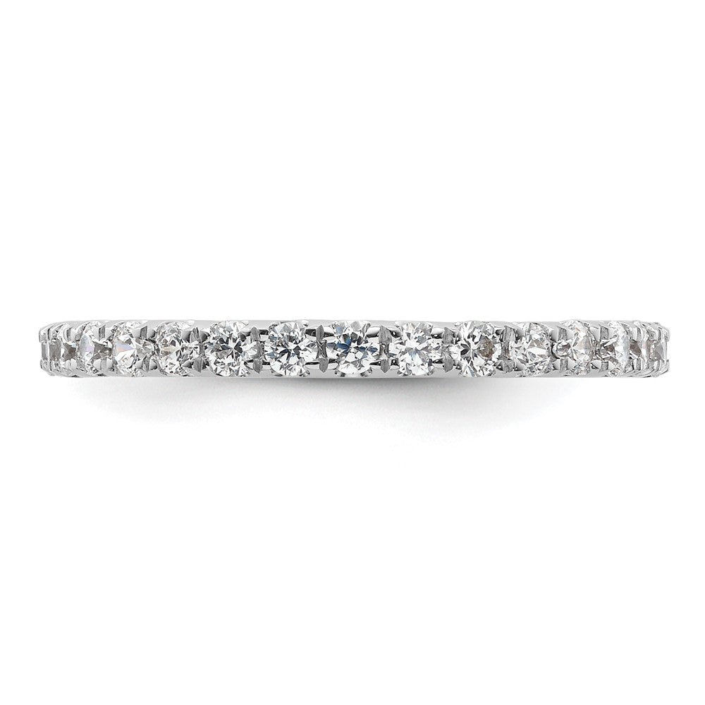 Shop Stylish 14K White Gold 1 Carat Diamond Eternity Band - Size 9 Clearance