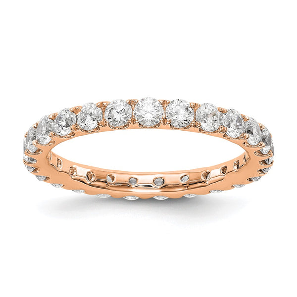 Shop Exclusive 14K Rose Gold Eternity Ring with 1.5 Carat Lab-Grown Diamond
