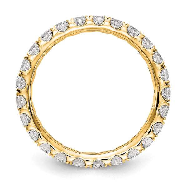 Exclusive 14K Lab-Grown Diamond Eternity Ring - 1.5 Carat, Size 5.5, Stylish Value