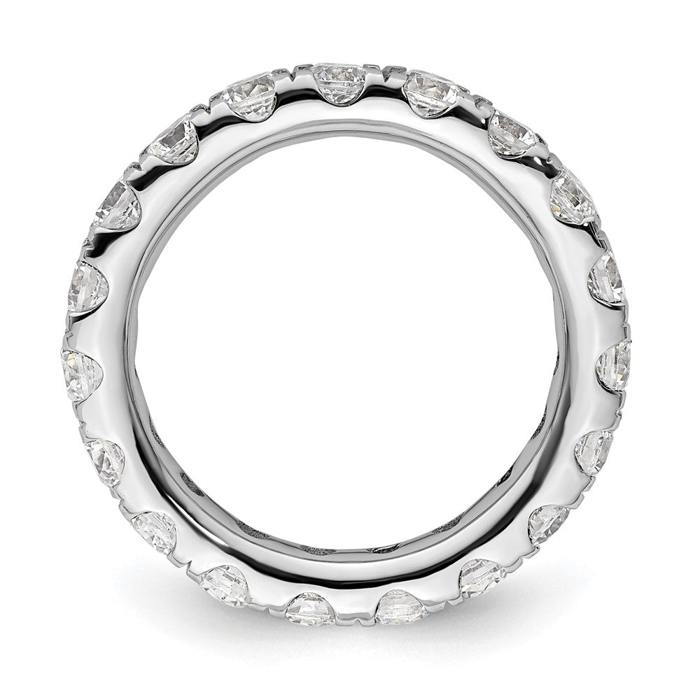 Buy Exclusive 14K White Gold 2-Carat Diamond Eternity Band, Size 4, Stylish Design