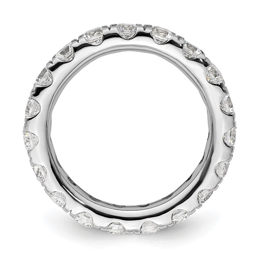 Buy Exclusive 14K White Gold 2-Carat Diamond Eternity Band, Size 4, Stylish Design