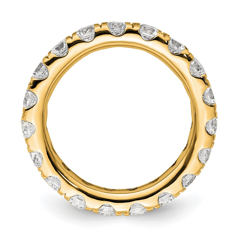 Buy 14K Gold 2-Carat Diamond Eternity Band, Size 4 - Stylish & Affordable!