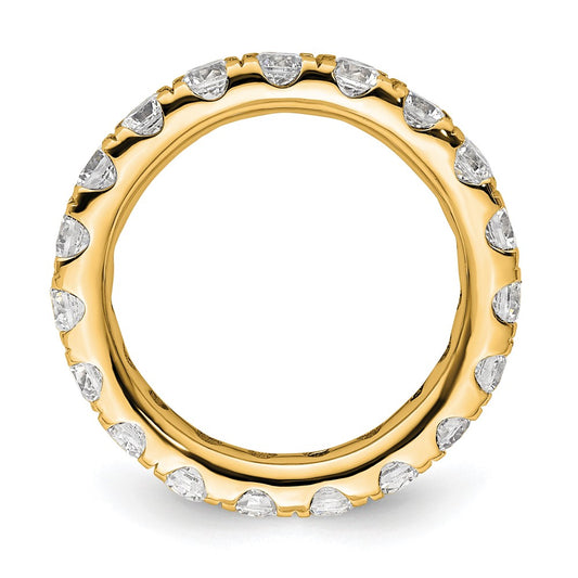 Buy 14K Gold 2-Carat Diamond Eternity Band, Size 4 - Stylish & Affordable!