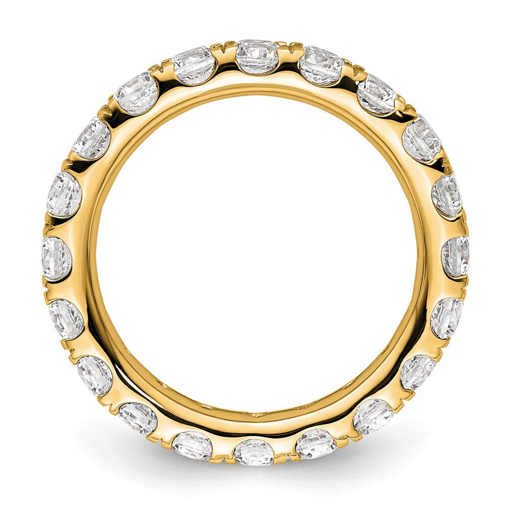 Shop Exclusive 14K Polished 2-Carat Diamond Eternity Band, Size 5 - Luxury Style!