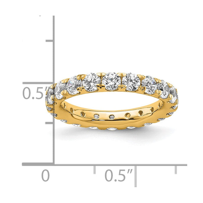 Shop Exclusive 14K Polished 2-Carat Diamond Eternity Band, Size 5 - Luxury Style!-4