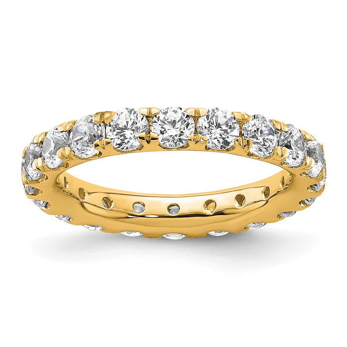 Shop Exclusive 14K Polished 2-Carat Diamond Eternity Band, Size 5 - Luxury Style!-1