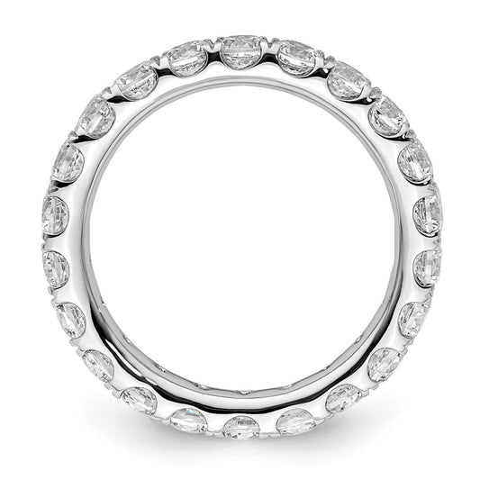 Shop Stylish 14K White Gold 2-Carat Diamond Eternity Band - Size 6.5