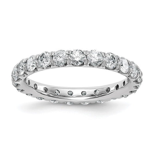 Shop Exclusive 14K White Gold 2-Carat Lab-Grown Diamond Eternity Ring - Stylish Size 7