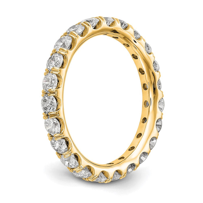 Shop Exclusive 14K 2-Carat Lab-Grown Diamond Eternity Ring, Size 6.5 - Stylish Value!-7