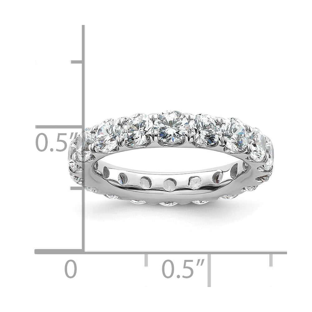Exclusive 14K White Gold 3-Carat Diamond Eternity Band - Size 5.5, Stylish Value