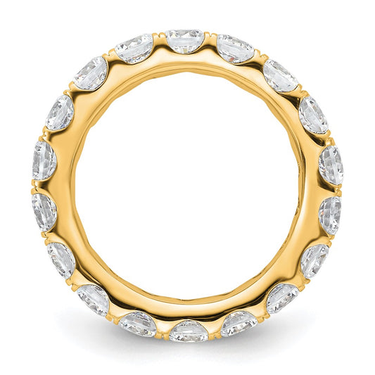 Shop Stylish 3-Carat Diamond Eternity Band in 14K Gold, Size 5.5