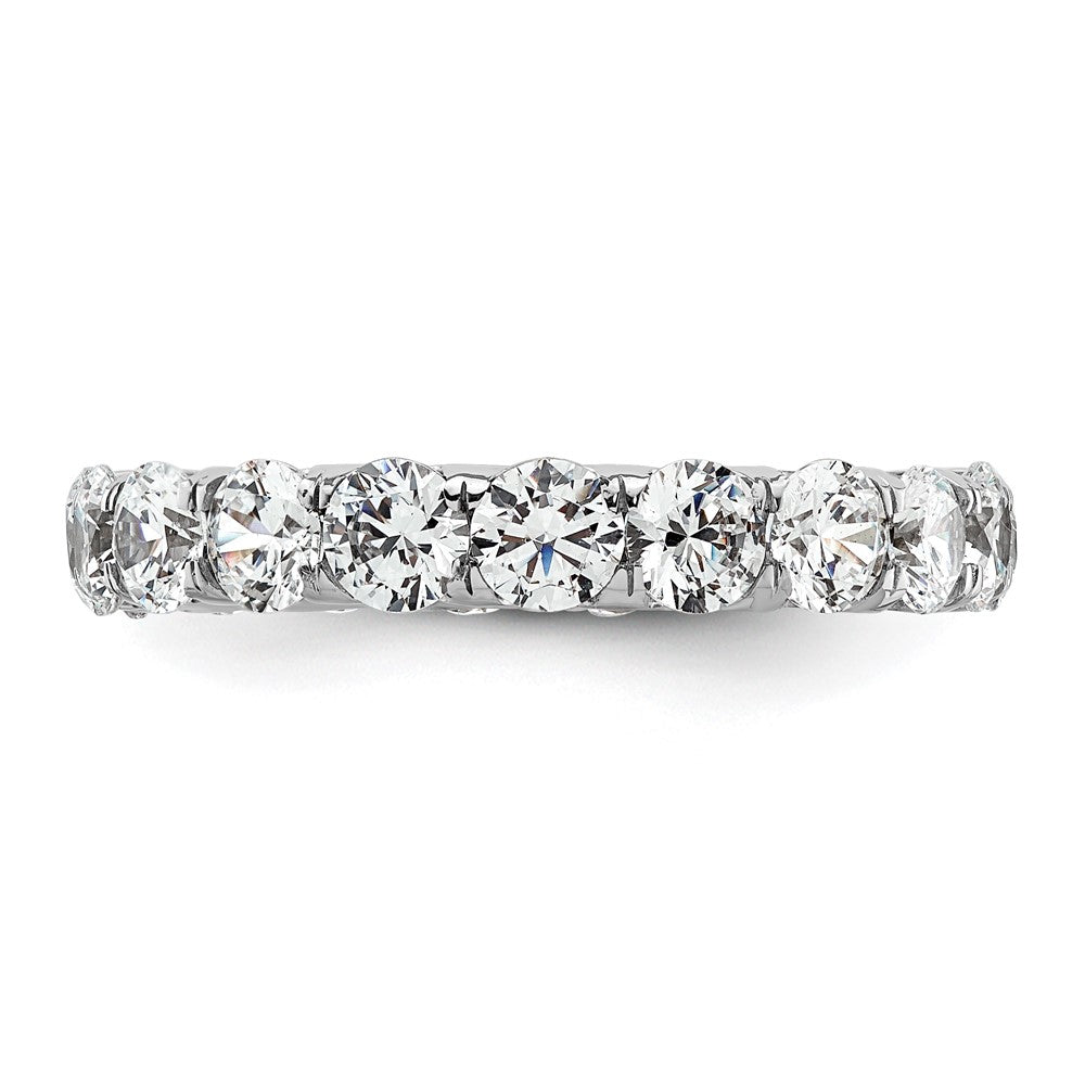 High-Quality 14K White Gold 3-Carat Diamond Eternity Band - Stylish Size 6