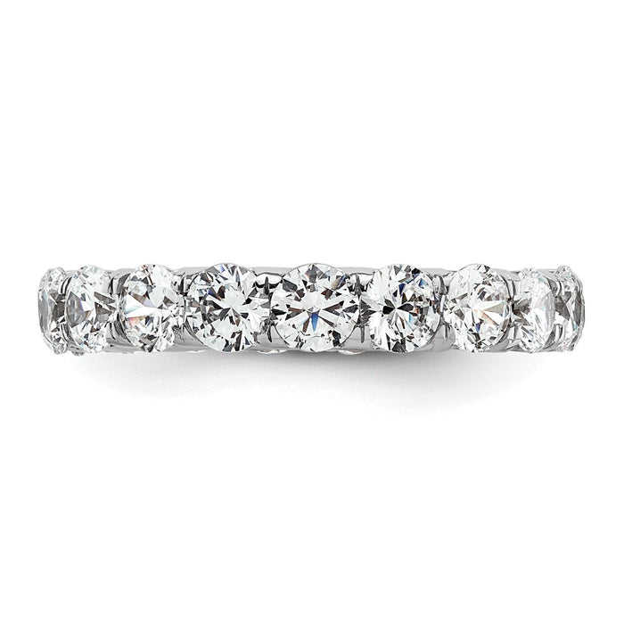 High-Quality 14K White Gold 3-Carat Diamond Eternity Band - Stylish Size 6-3