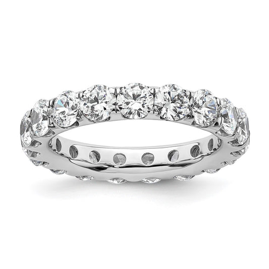 High-Quality 14K White Gold 3-Carat Diamond Eternity Band - Stylish Size 6