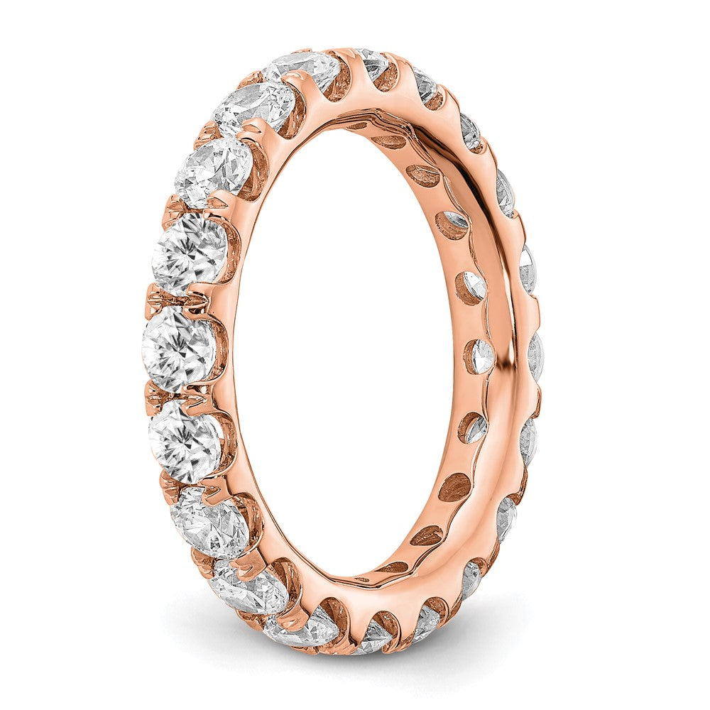 Buy Exclusive 14K Rose Gold Eternity Ring, 3-Carat Lab-Grown Diamonds, Size 8