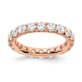 Shop Exclusive 14K Rose Gold 3-Carat Lab-Grown Diamond Eternity Ring