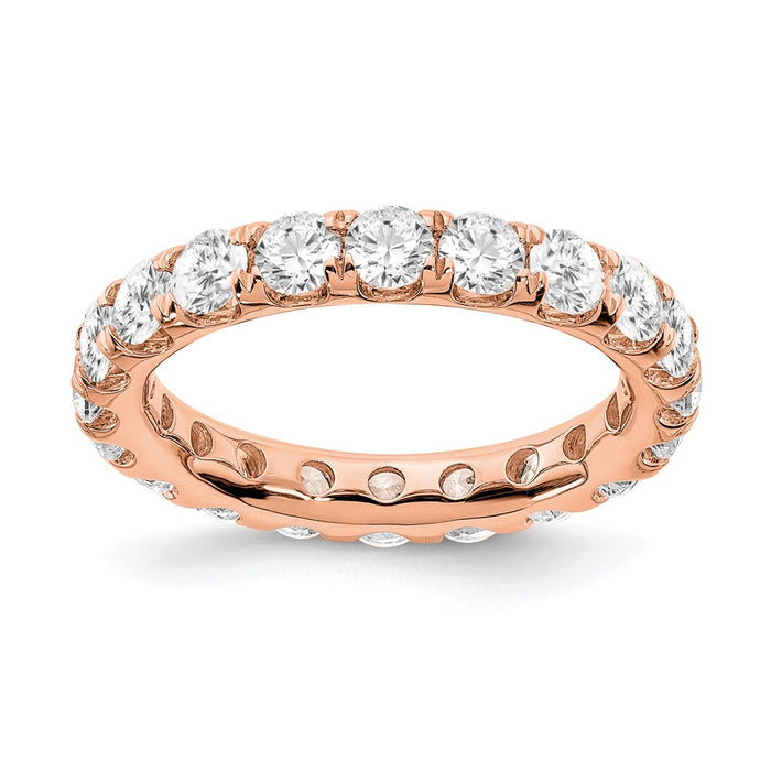 Buy Exclusive 14K Rose Gold Eternity Ring, 3-Carat Lab-Grown Diamonds, Size 8-1