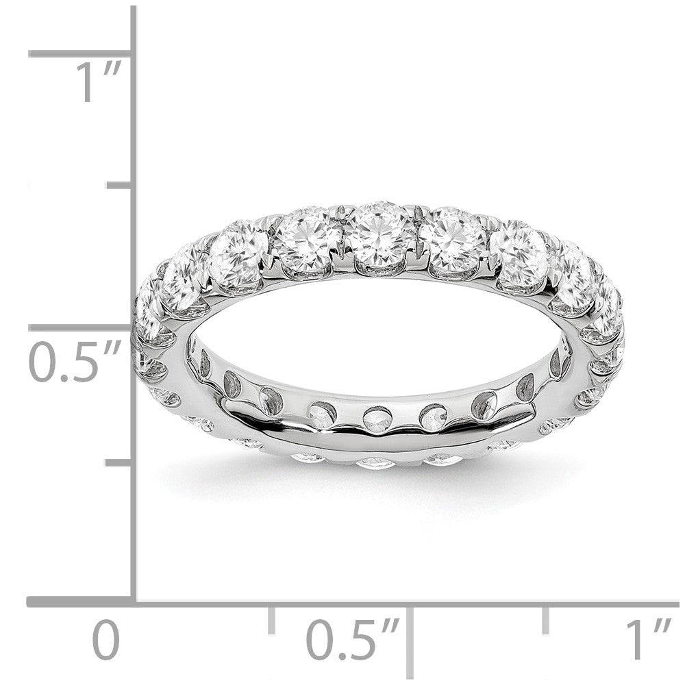 Exclusive 14K White Gold 3-Carat Lab-Grown Diamond Eternity Ring - Size 6